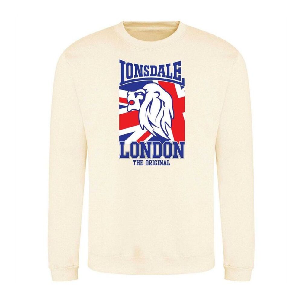 Lonsdale Unisex Adult Logo Sweatshirt / Vanilla